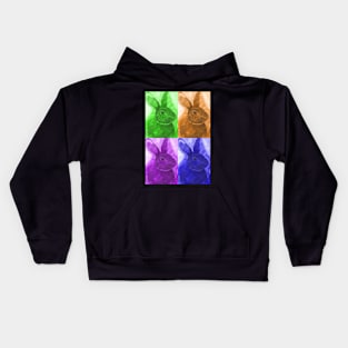 Pop Art Bunnies Kids Hoodie